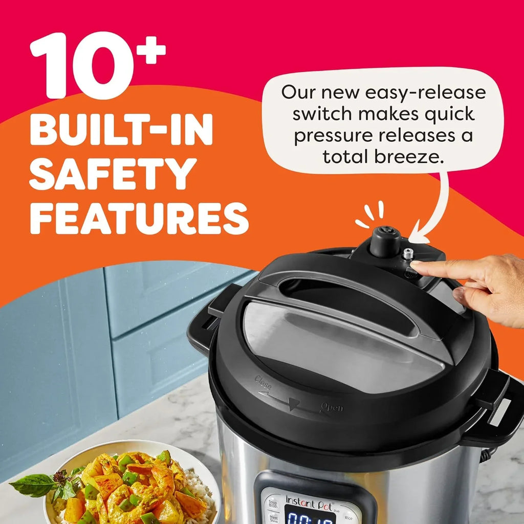 Instant Pot Duo 7 in 1 Electric Pressure Cooker Slow Cooker Rice Cooker Steamer Sauté Pan