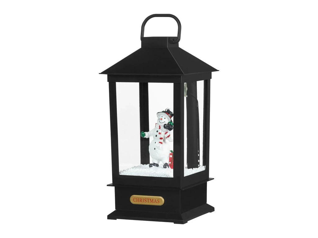 LIVARNO home Lanterne LED avec effet tempte de neige et musique