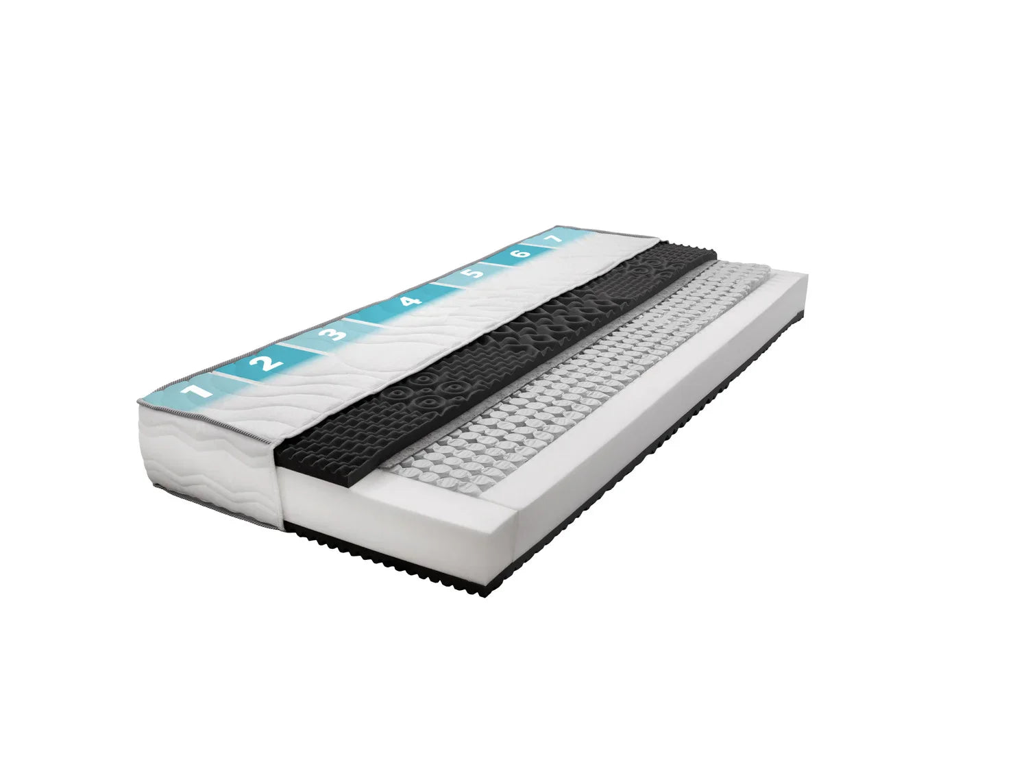 LIVARNO home Matelas  ressorts ensachs 7 zones, H2, 90 x 190 cm