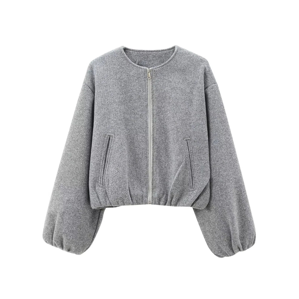Veste Bombers Courte zippée pour Femme