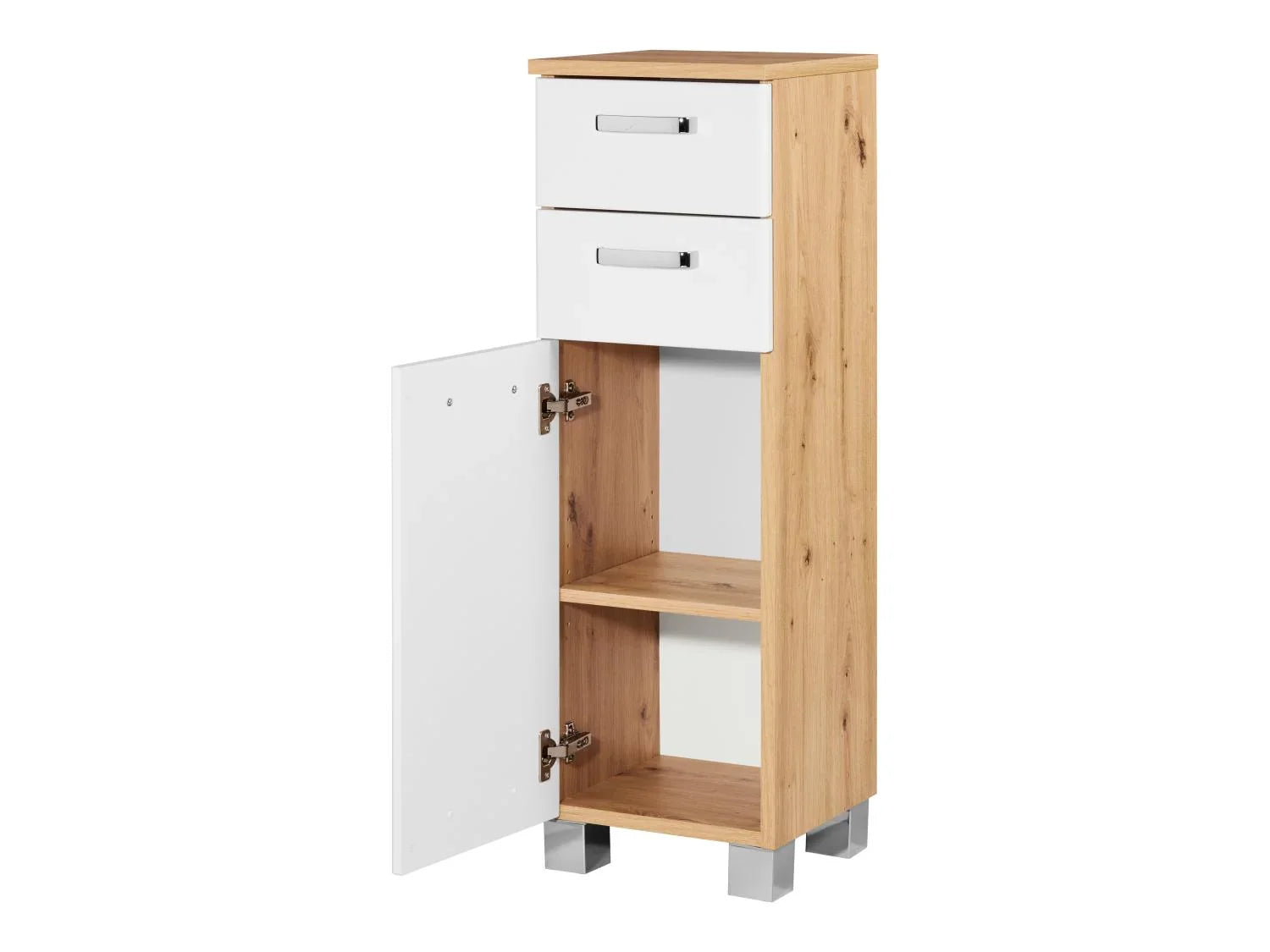 LIVARNO home Armoire latrale Palermo, blanc/imitation chne