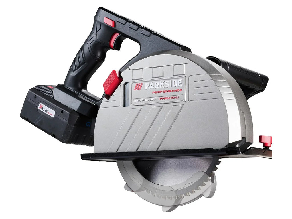 PARKSIDE PERFORMANCE Scie circulaire manuelle  mtaux sans fil PPMSA 20-Li A1, 190 mm, 20 V