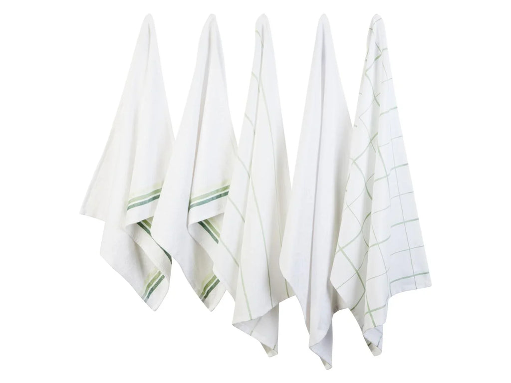 LIVARNO home Set de 5 torchons de cuisine