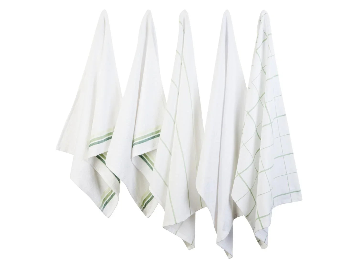 LIVARNO home Set de 5 torchons de cuisine
