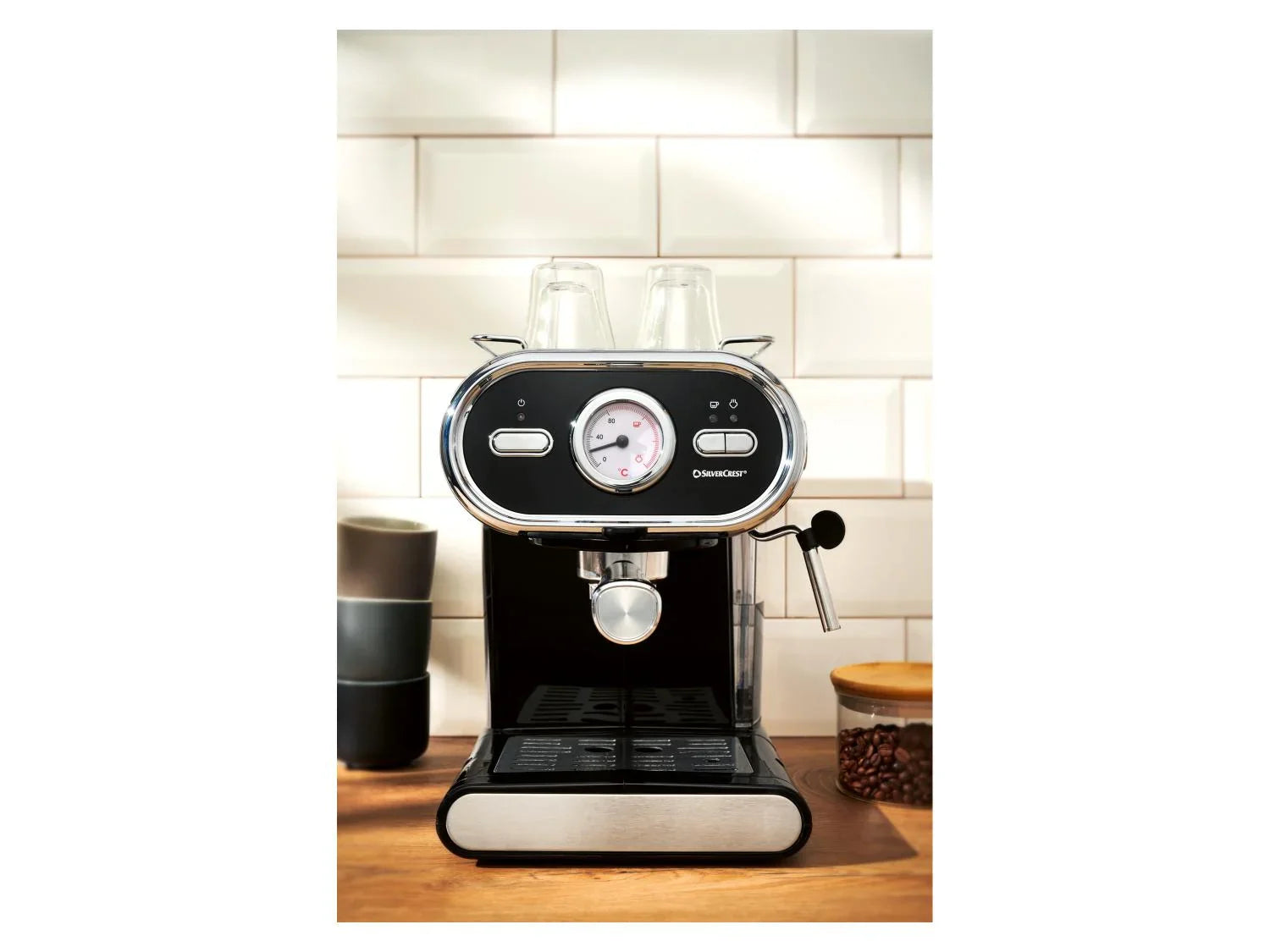 SILVERCREST Machine  expresso SEM 1100 E1, noire