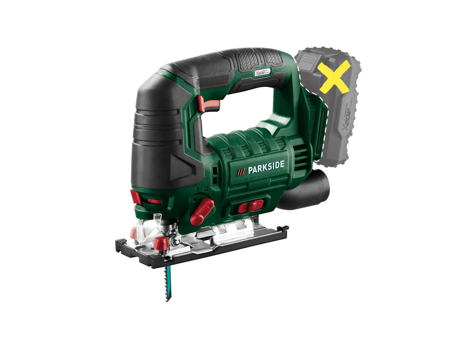 PARKSIDE Scie sauteuse pendulaire sans fil PSTDA 20-Li C3, 20 V