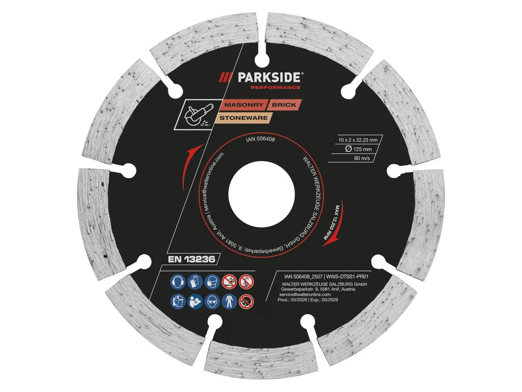 PARKSIDE PERFORMANCE Disque(s)  mtal,  125 mm