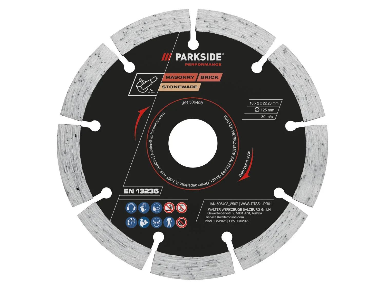 PARKSIDE PERFORMANCE Disque(s)  mtal,  125 mm