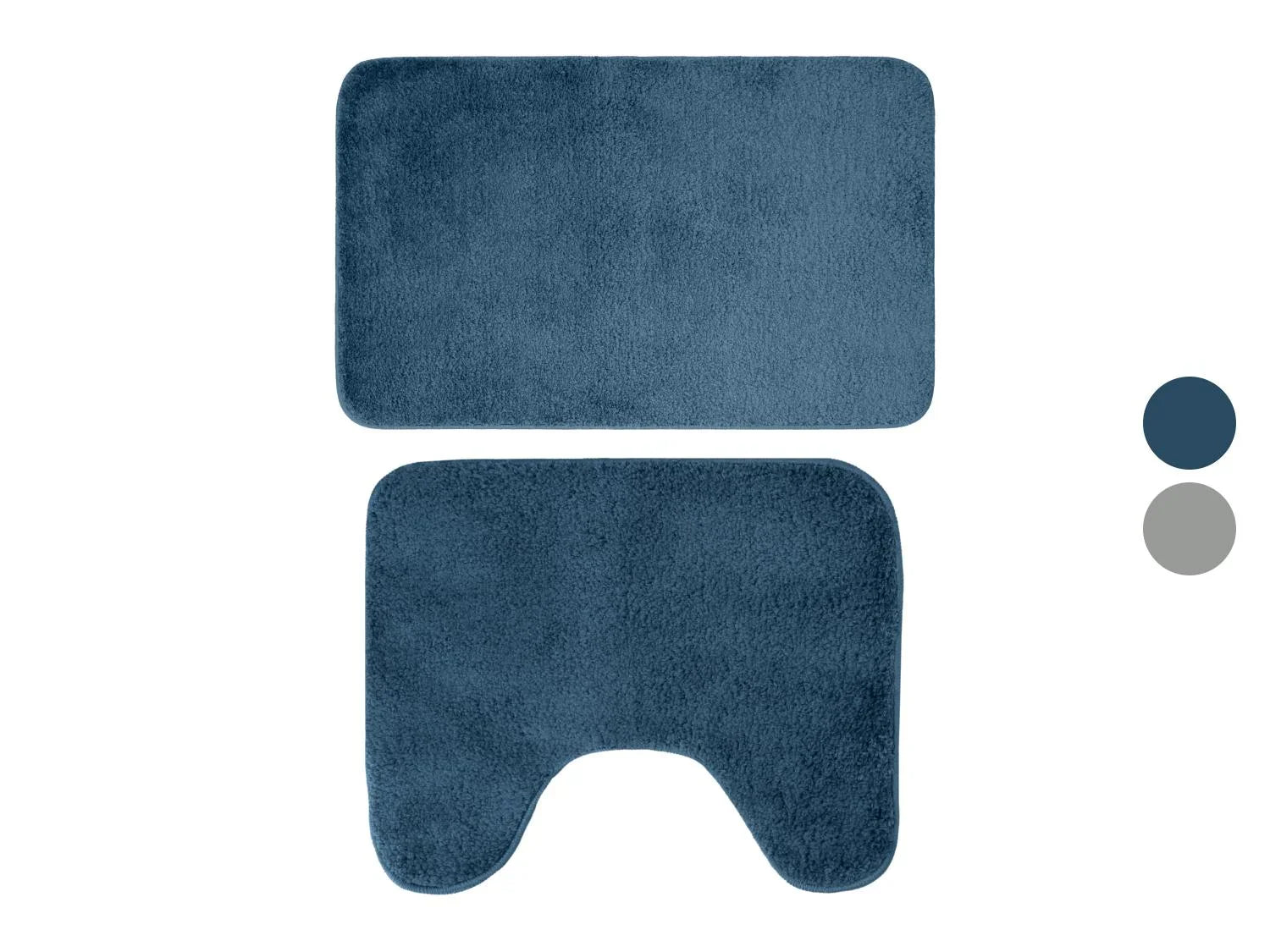 LIVARNO Set de 2 tapis WC et salle de bains