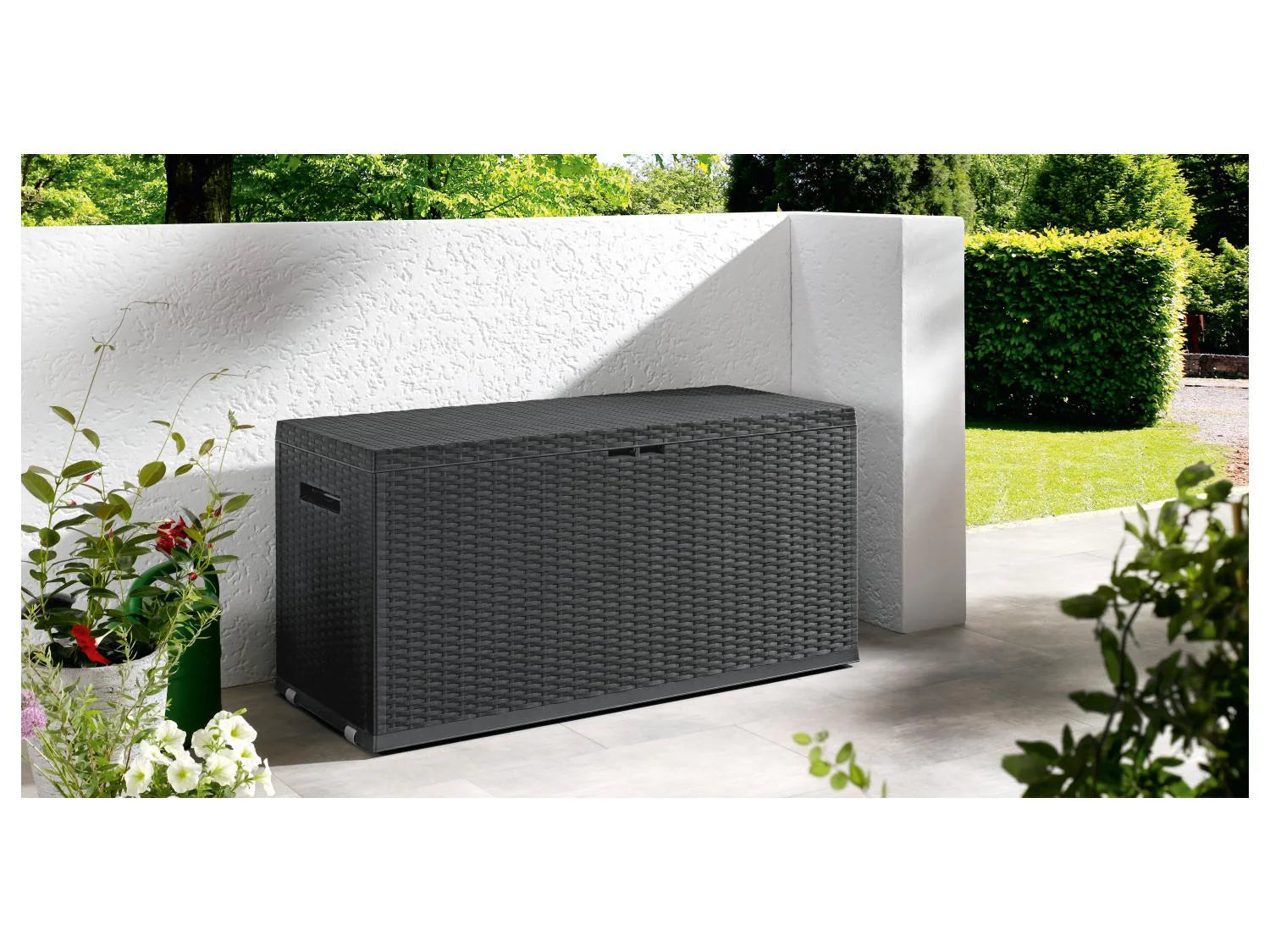 LIVARNO home Coffre de rangement, 350 L, noir