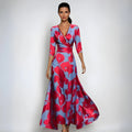 Émilie | Robe Longue Fleurie Élégante