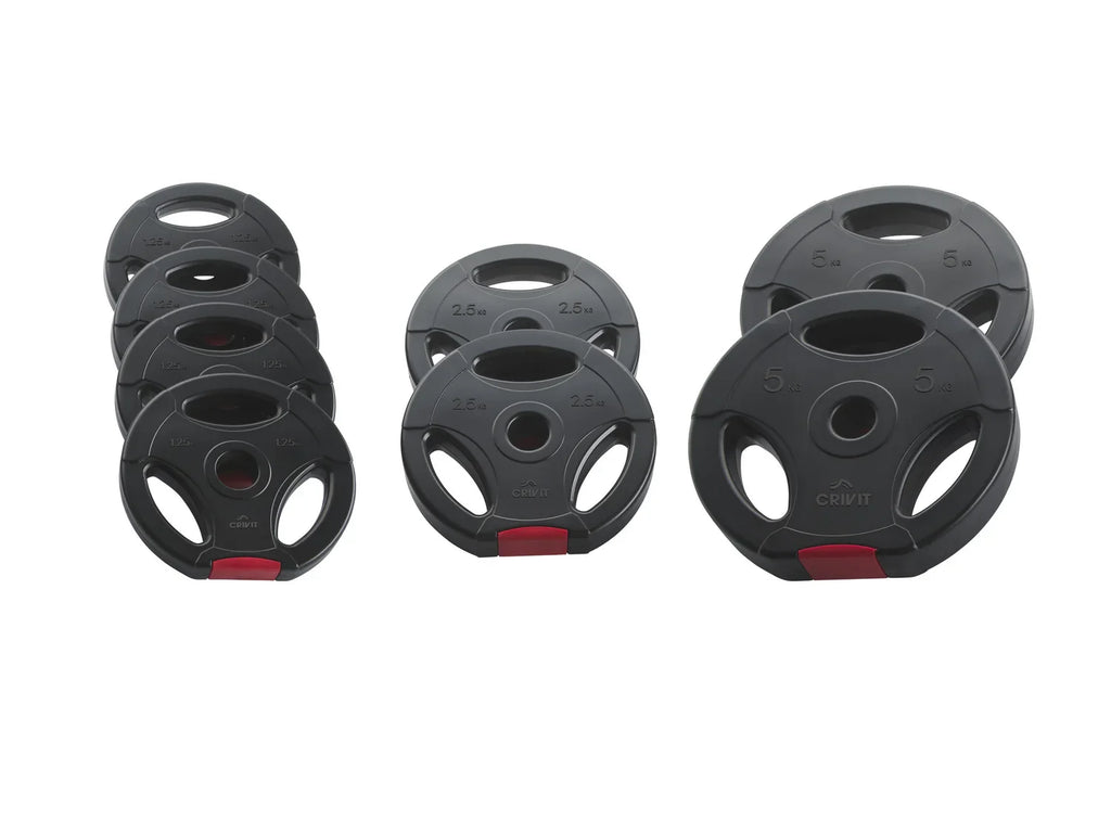 CRIVIT Lot de 8 disques de musculation, 20 kg