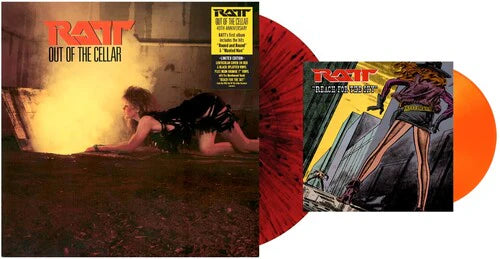 RATT - OUT OF THE CELLAR - LIMITED 40TH ANNIVERSARY EDITION - RED & BLACK COLOR - VINYL LP + BONUS 7 SINGLE