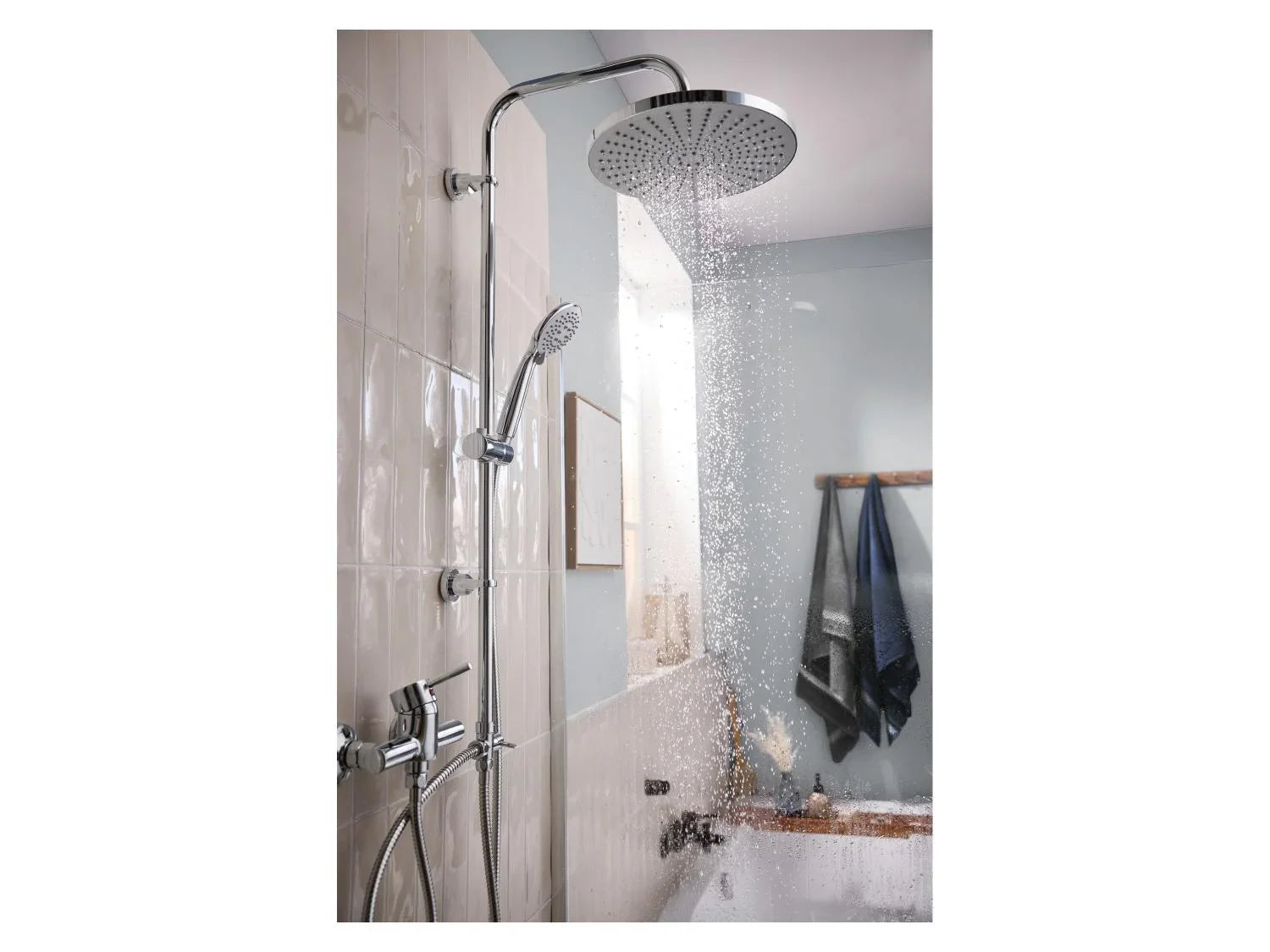 LIVARNO Douche de tte XXL avec systme anti-gouttes