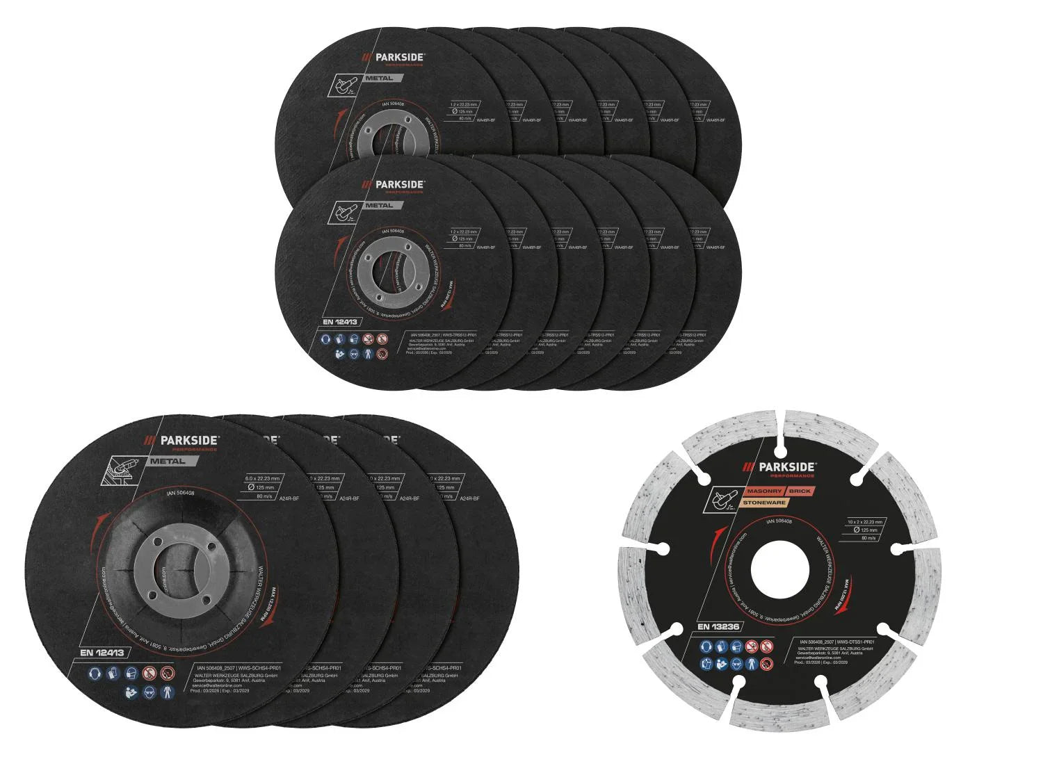 PARKSIDE PERFORMANCE Disque(s)  mtal,  125 mm