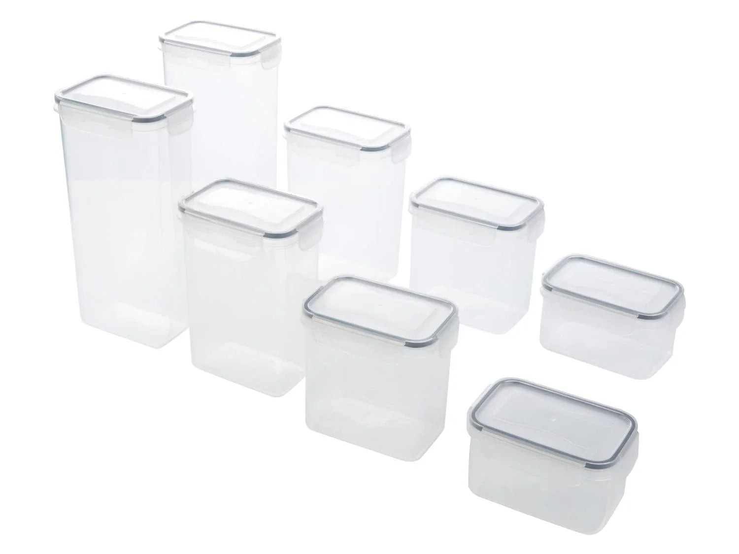 LIVARNO home Set de botes de conservation, 8 pices