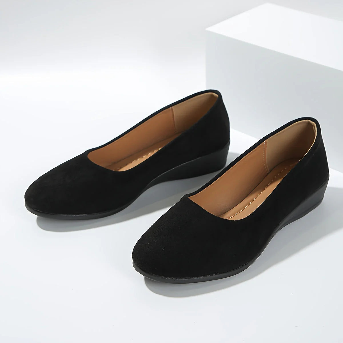 Éliane | Ballerines confortables à talon compensé