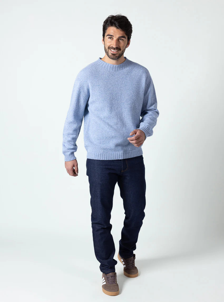 Jean homme en coton bleu brut