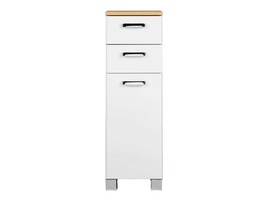 LIVARNO home Armoire latrale + meuble sous-vasque Palermo, blanc/imitation chne