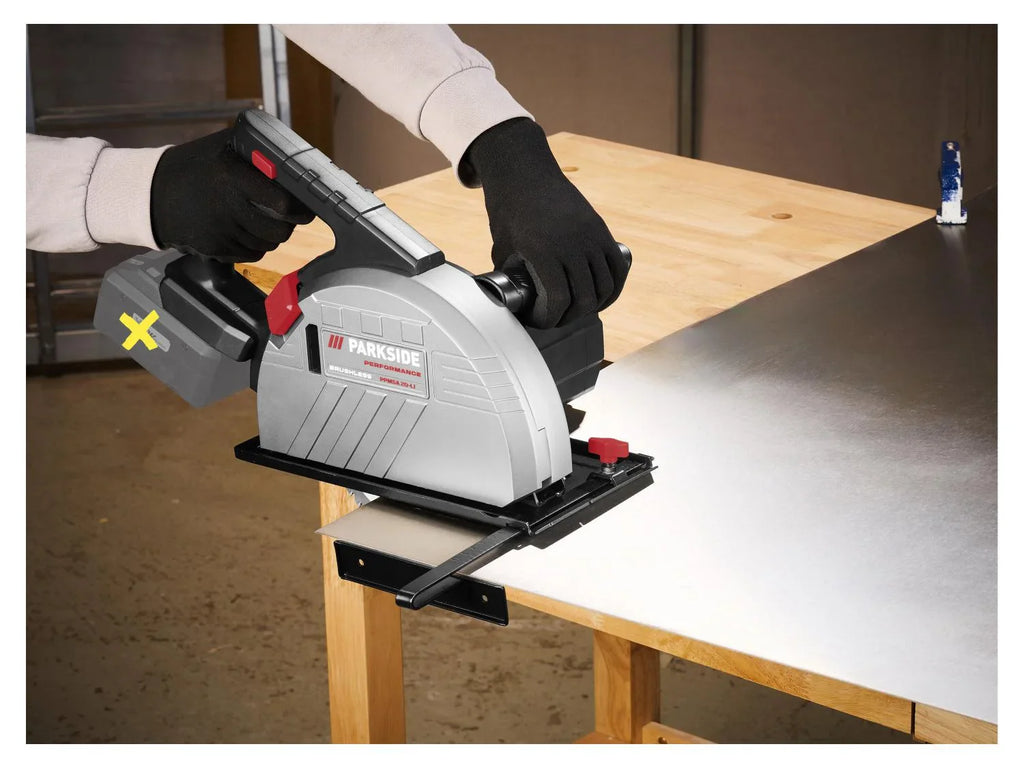 PARKSIDE PERFORMANCE Scie circulaire manuelle  mtaux sans fil PPMSA 20-Li A1, 190 mm, 20 V