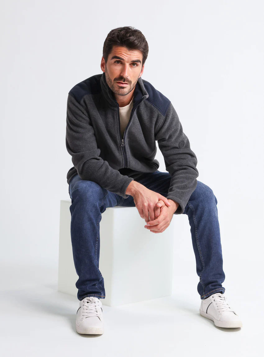 Polaire homme Gris Anthracite