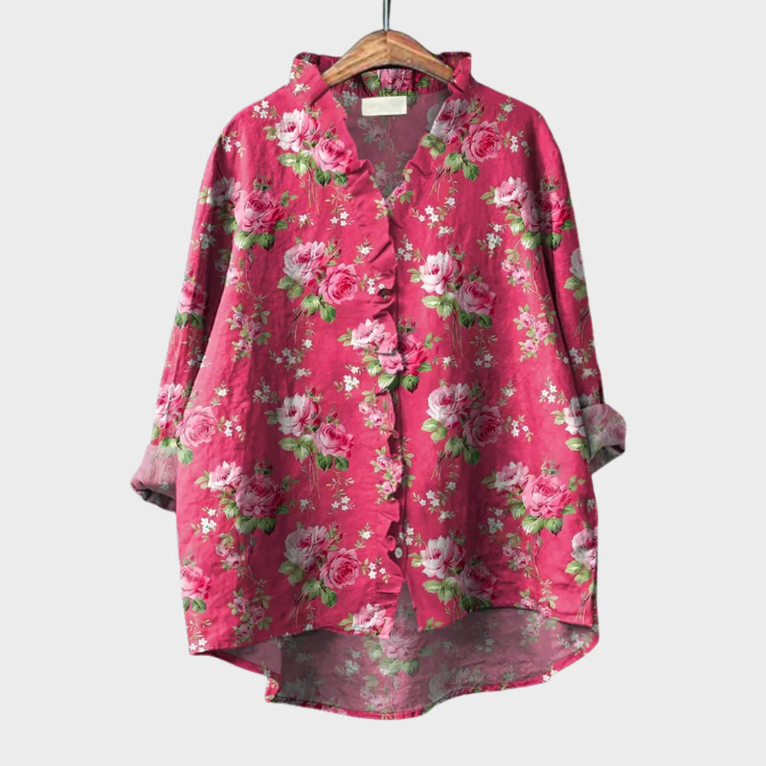 Tara | Blouse d'été élégante en lin
