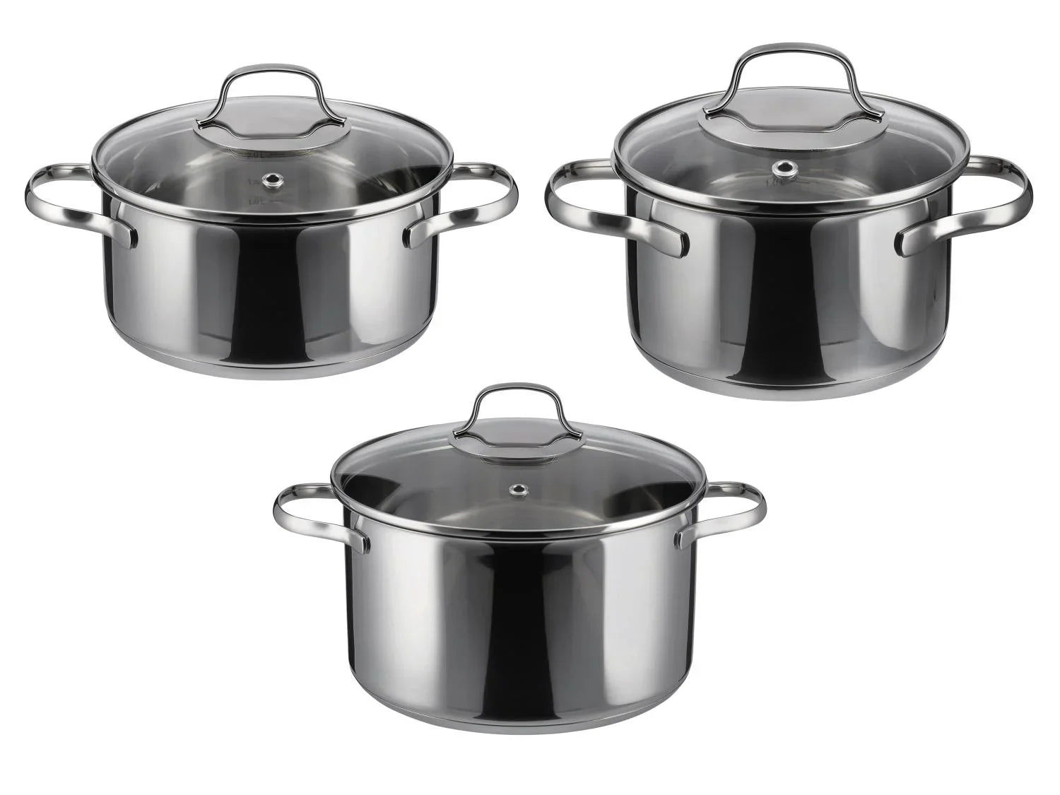 SILVERCREST Batterie de cuisine, 3 pices