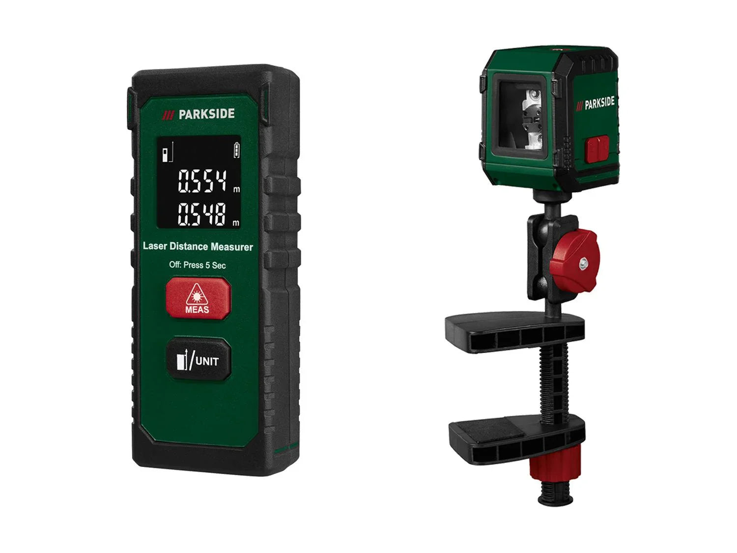 PARKSIDE Tlmtre laser PLEM 20 B6, 20 m ou Niveau laser en croix PKLL 7 F7, rouge, 7 m