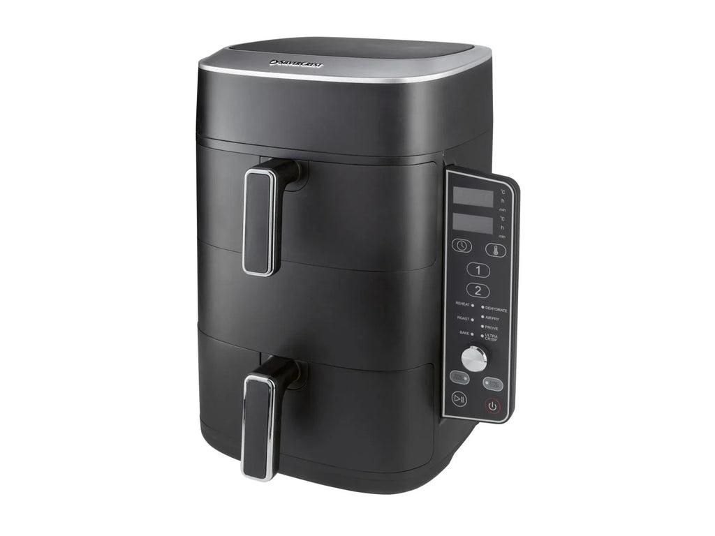 SILVERCREST Friteuse  air chaud 2 zones superposes, 9,5 l