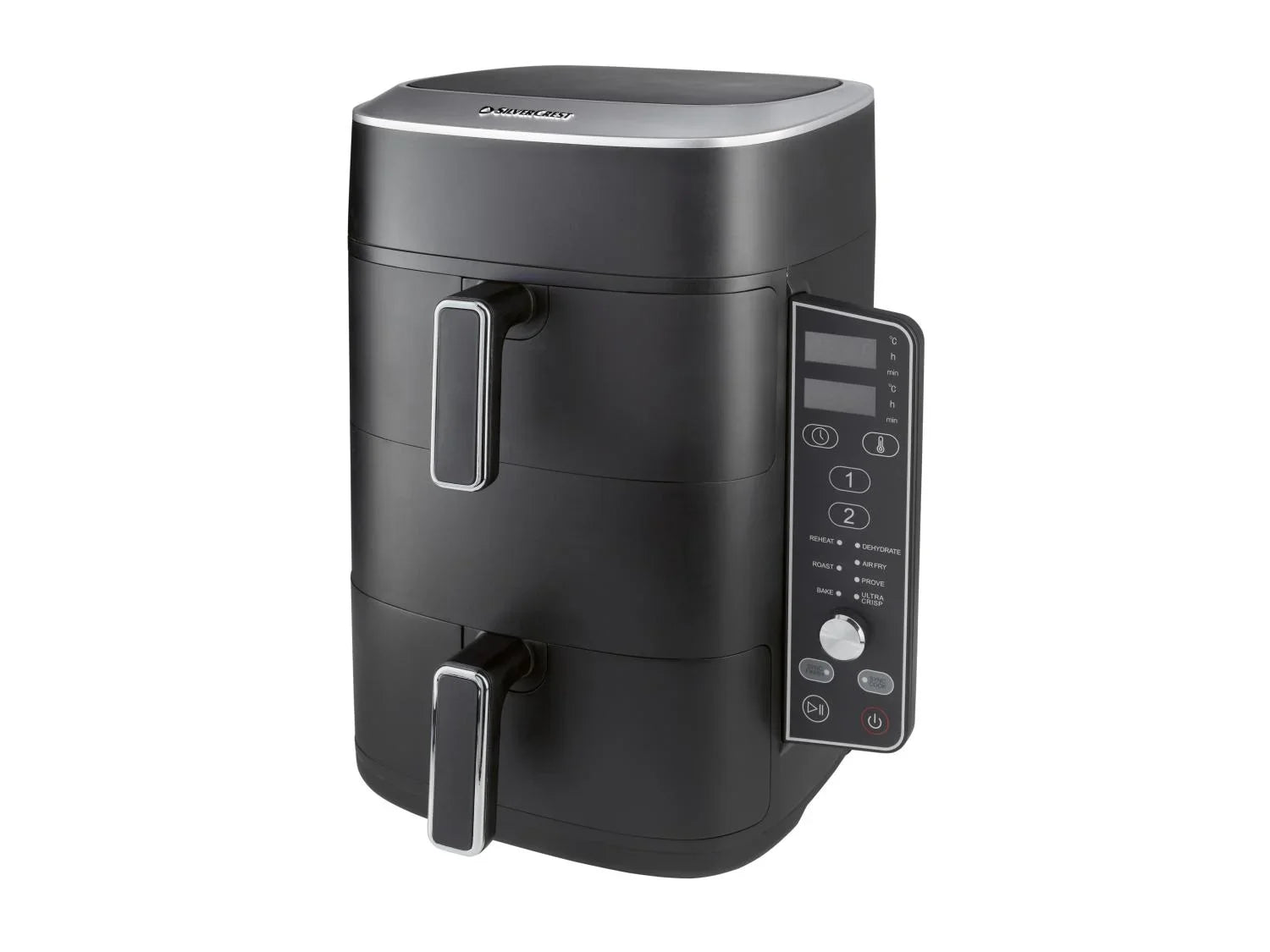 SILVERCREST Friteuse  air chaud 2 zones superposes, 9,5 l