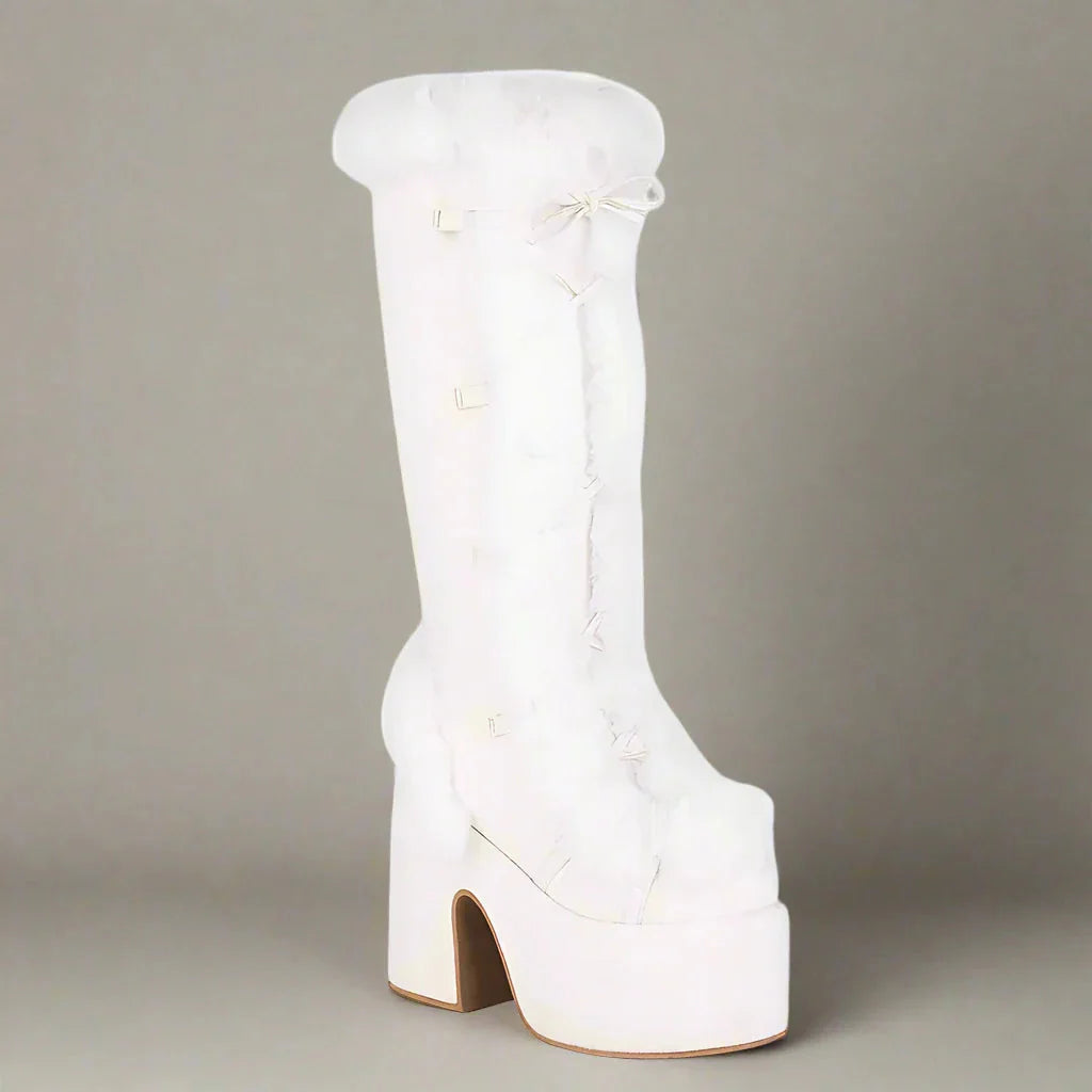 Bottes à plateforme épaisses et confortables pour le style hivernal