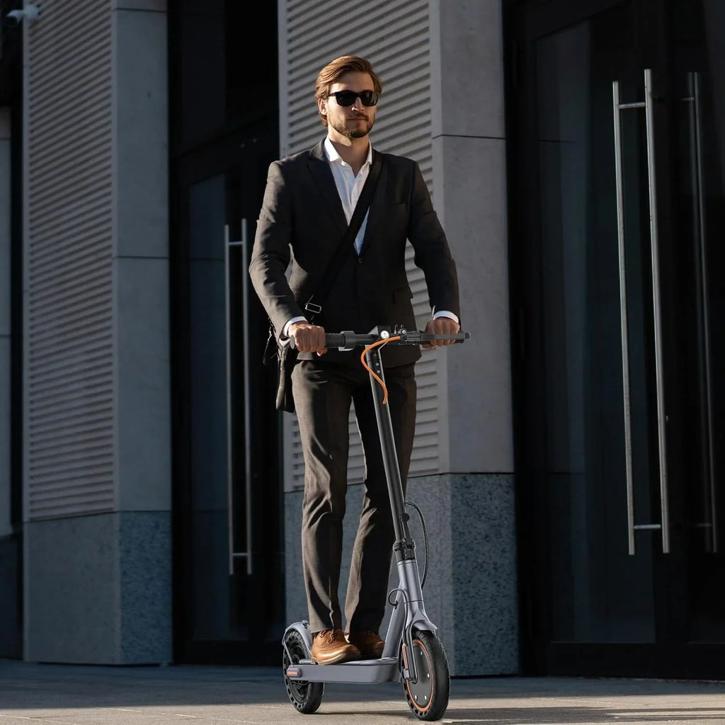 Electric Scooter 350W/500W Powerful Motor 8.5/10 Solid Tires 19/22Mph 28/21/12 Miles Range