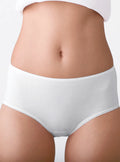 Culotte unie femme coton blanc