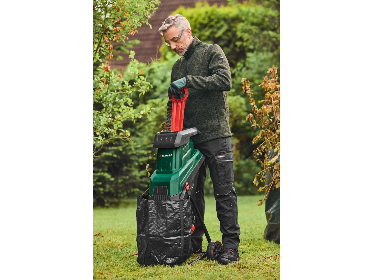 PARKSIDE Broyeur lectrique de vgtaux  lames PEMH 2400 C4, 45 L, 2400 W