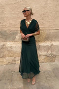 Louise | Robe Maxi de Fête Élégante à Col V