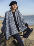 Béret femme en laine lambswool bleu marine