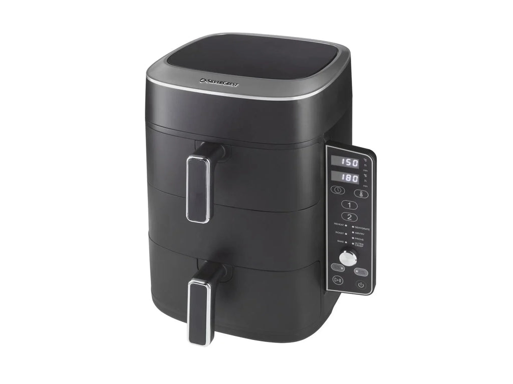 SILVERCREST Friteuse  air chaud 2 zones superposes, 9,5 l