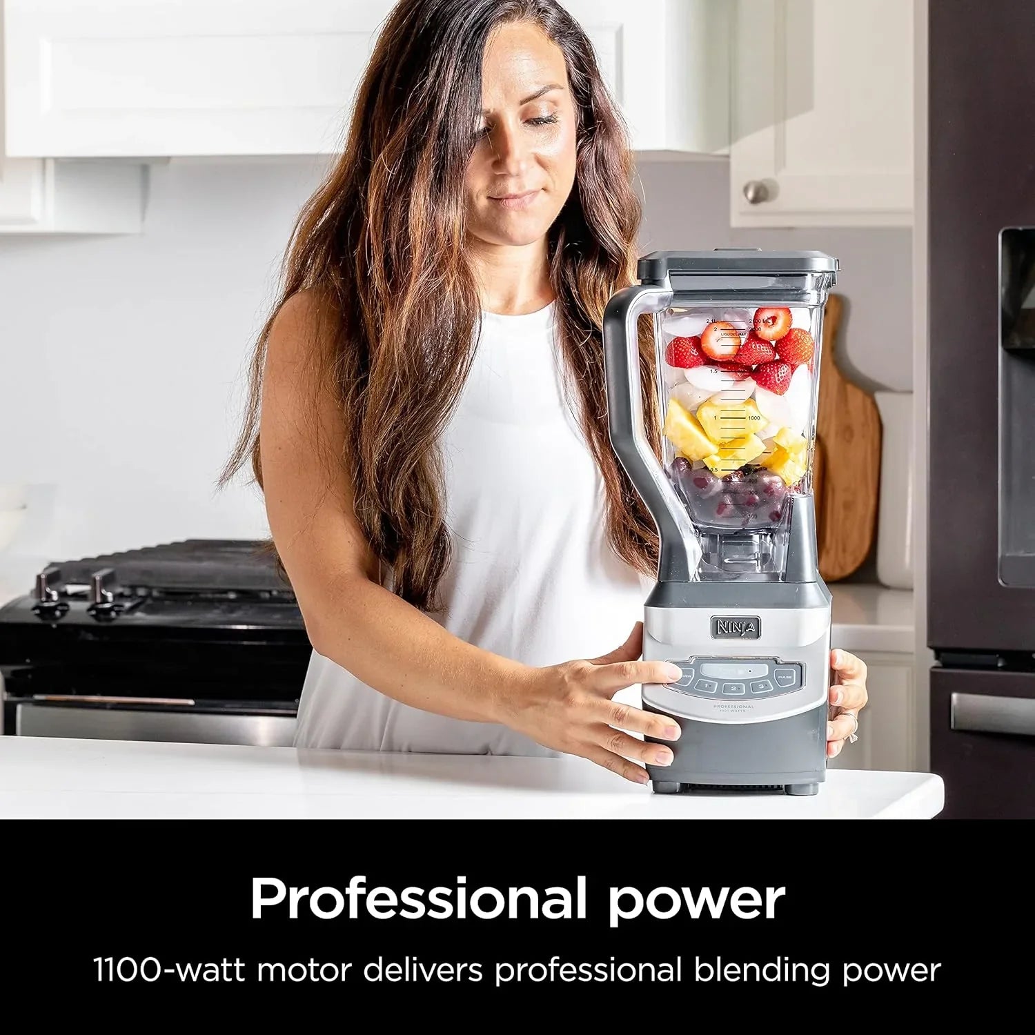 Ninja BL660 Professional Compact Smoothie and Food Processor Blender 1100W 3 Functions