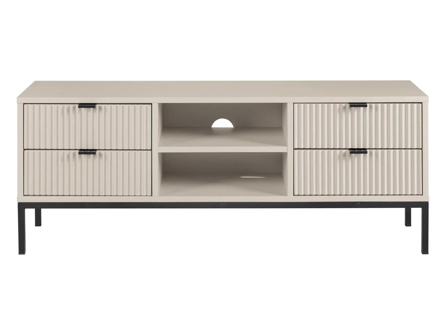 LIVARNO home Meuble bas, 117,9 x 33 x 44,9 cm, crme/noir