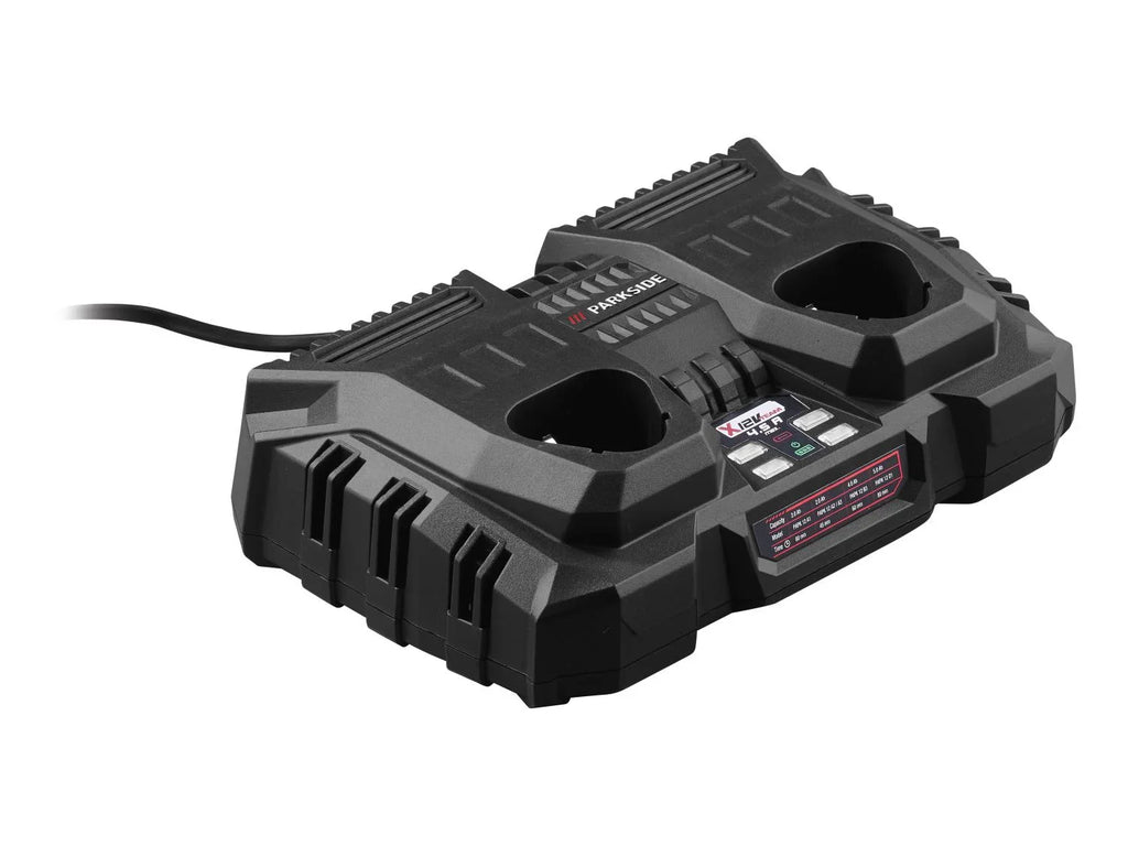 PARKSIDE Chargeur de batterie double, 4,5 A, 12 V