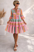 Lucy | Robe Midi Flottante à Motifs