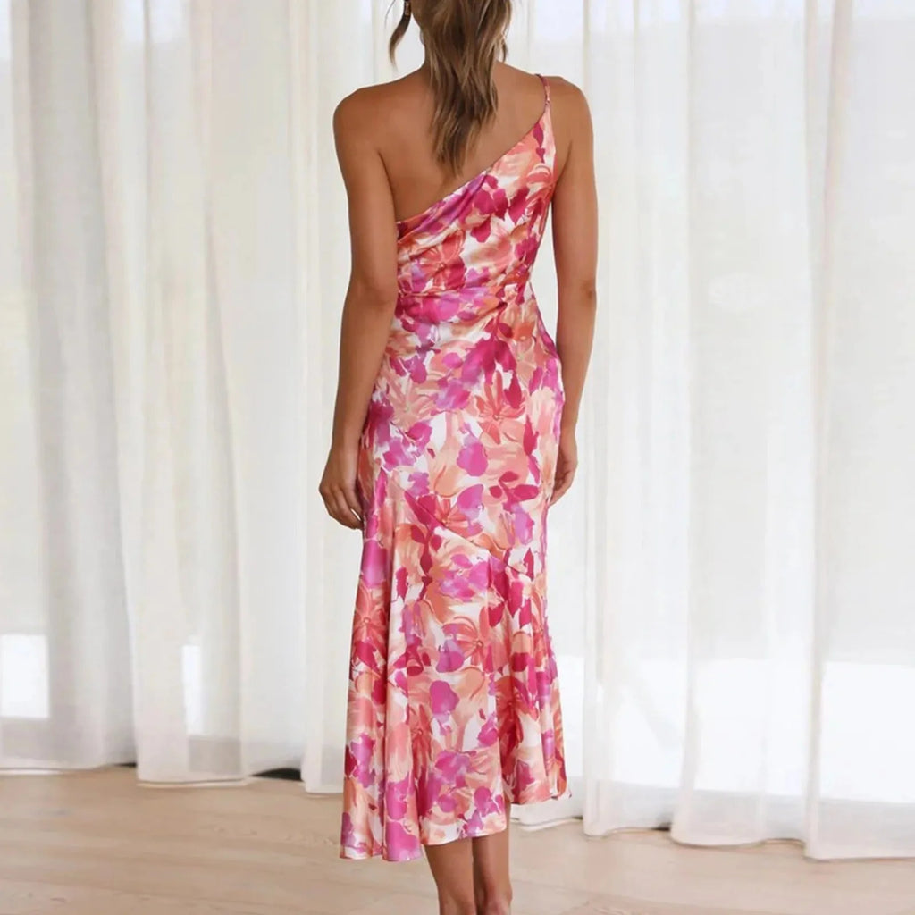 Sophie Paris | Robe asymétrique fluide à imprimé floral