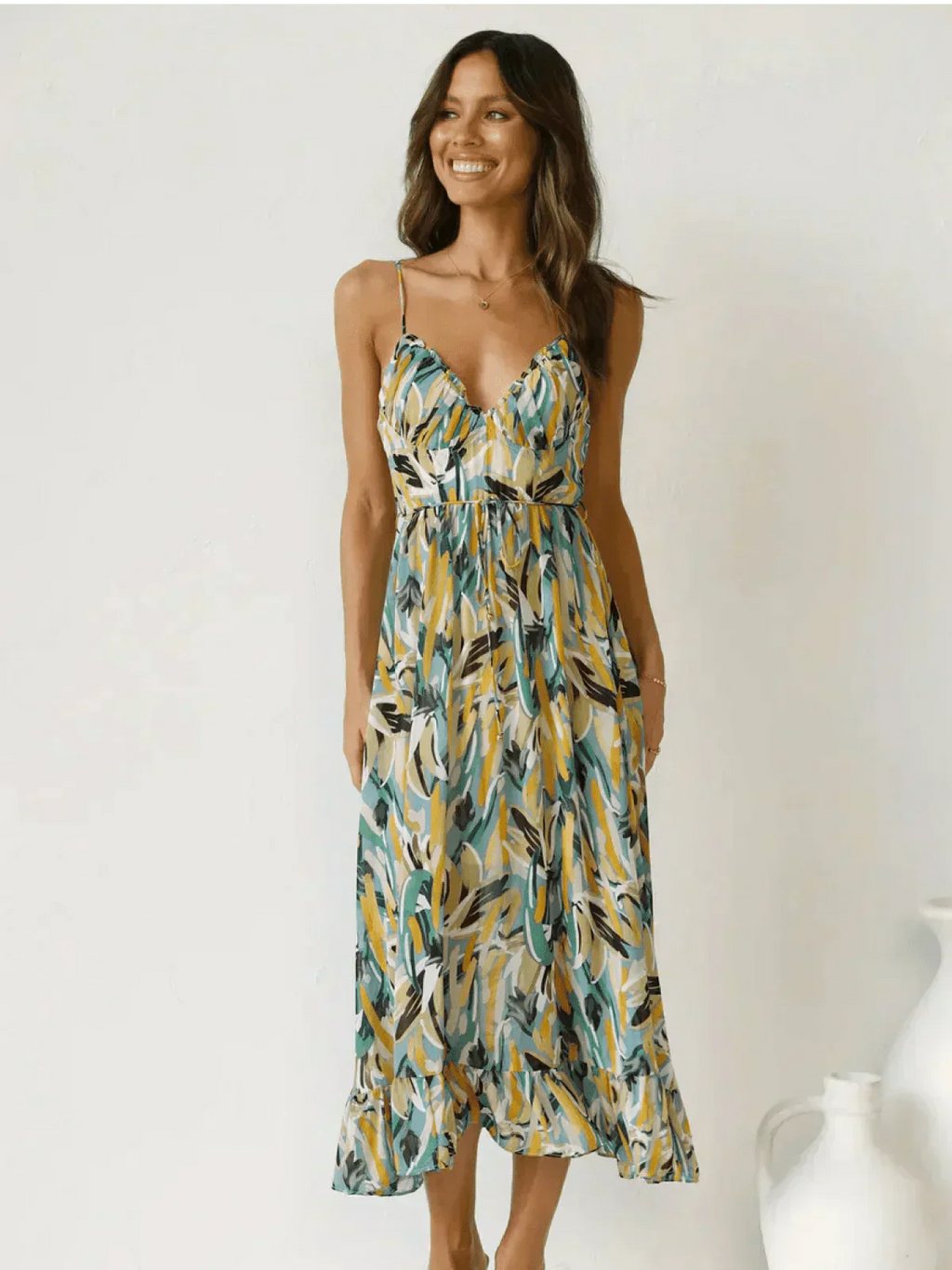 Chiara™ | Colorful Midi Dress