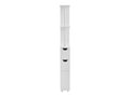 LIVARNO Meuble de rangement troit, 15,2 x 136,5 x 33 cm, blanc