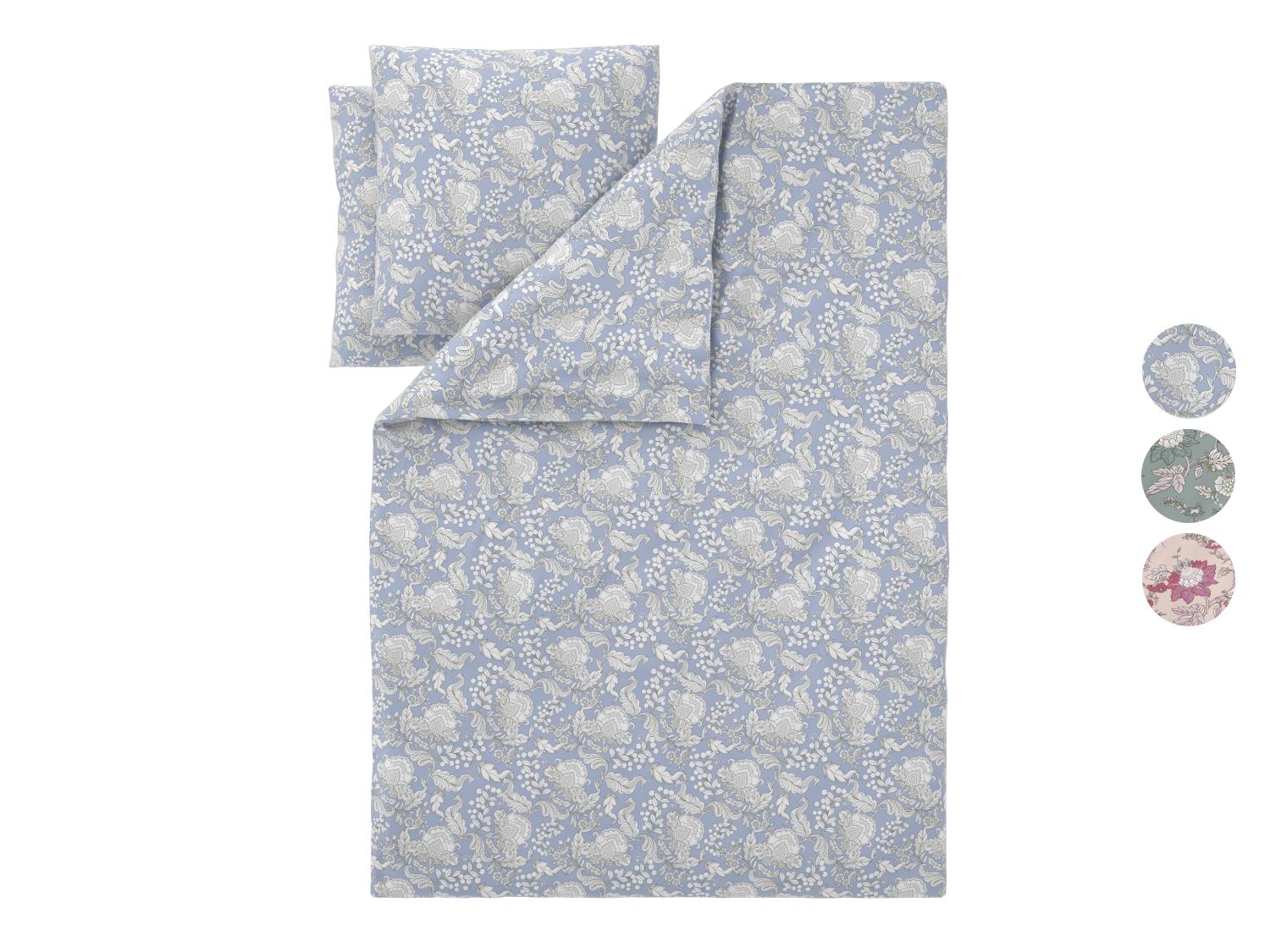LIVARNO Parure de lit ou parure de lit double face en satin, 260 x 240 cm