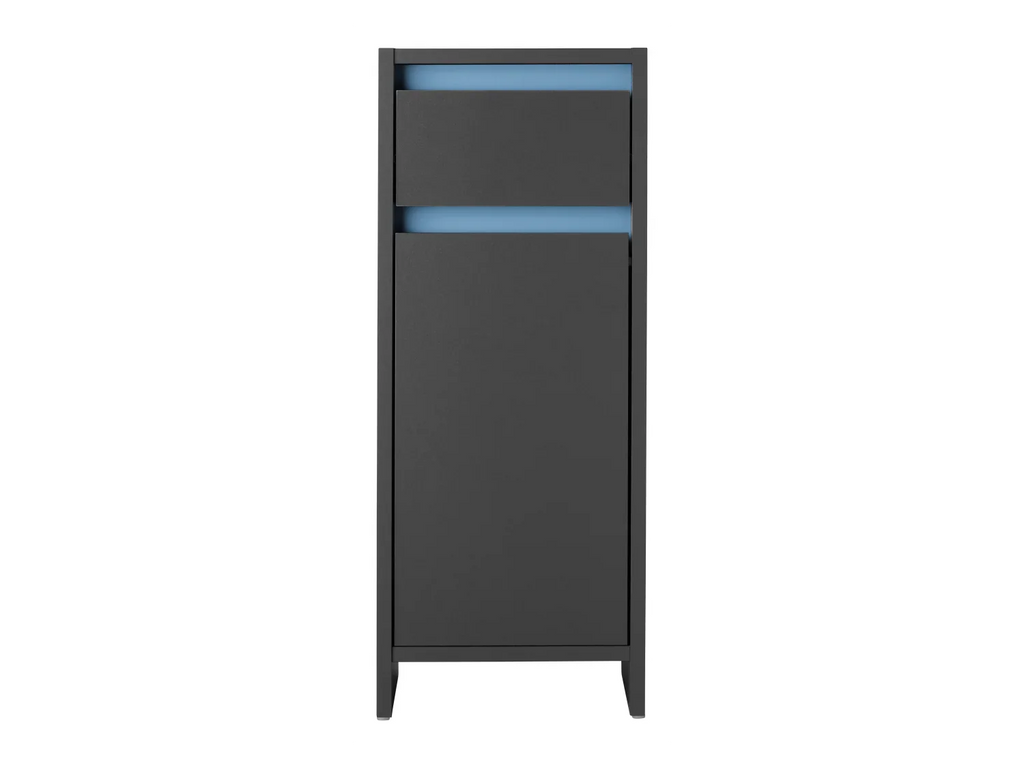 LIVARNO home Armoire latrale de salle de bains Oslo, 32 x 80 x 28 cm, noire