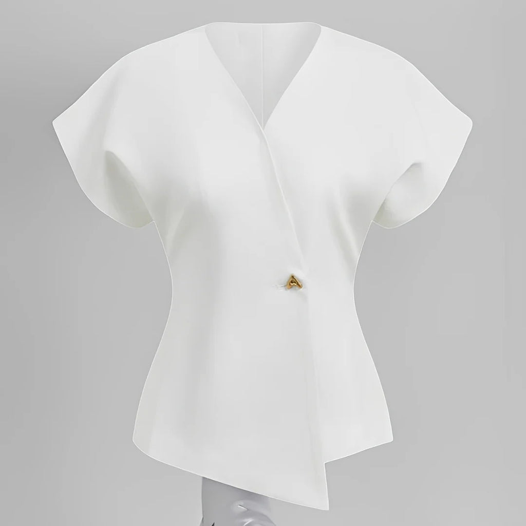 Ariella - Blouse chic à col en V