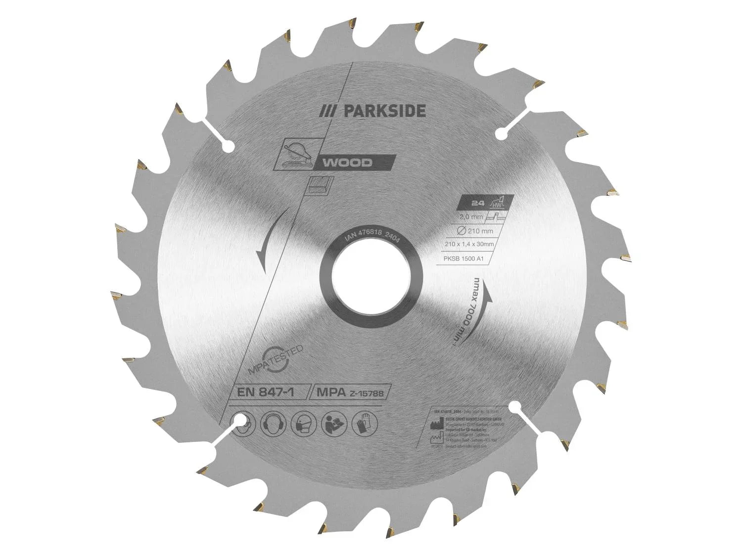 PARKSIDE Lame de scie circulaire PKSB 1500 A1