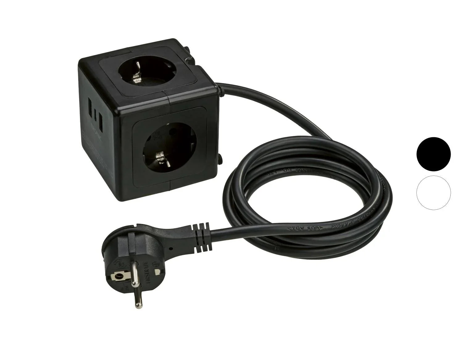 TRONIC Multiprise cube avec ports USB