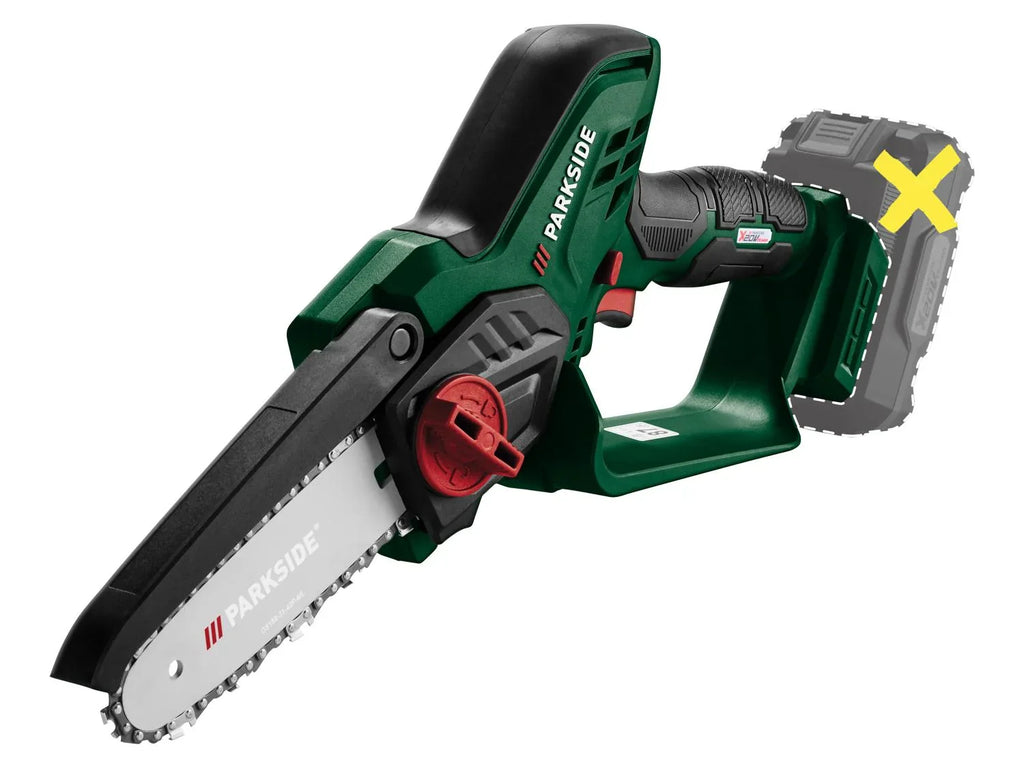 PARKSIDE Mini-trononneuse sans fil + chargeur + batterie, 20 V